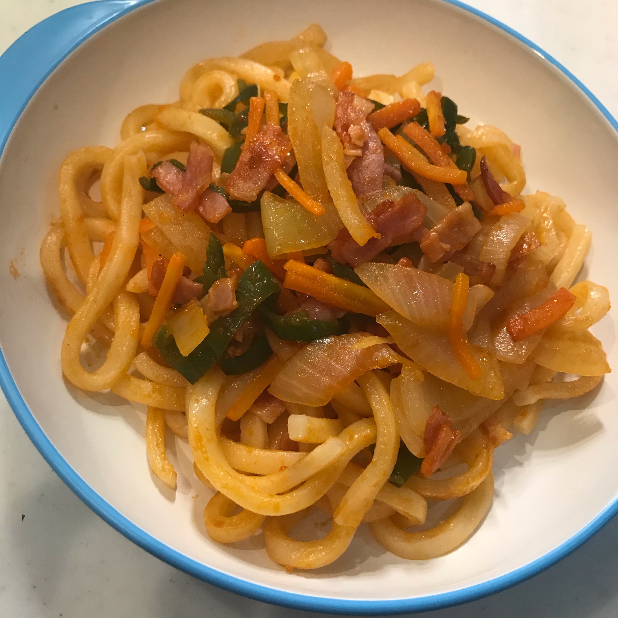 【幼児食】ナポリタンうどん【大人も一緒に!】