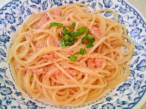 簡単すぎる 鮭マヨネーズスパゲティ レシピ 作り方 By こまった7170 楽天レシピ