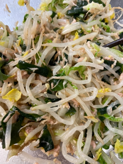 野菜とツナのレンチン中華和え