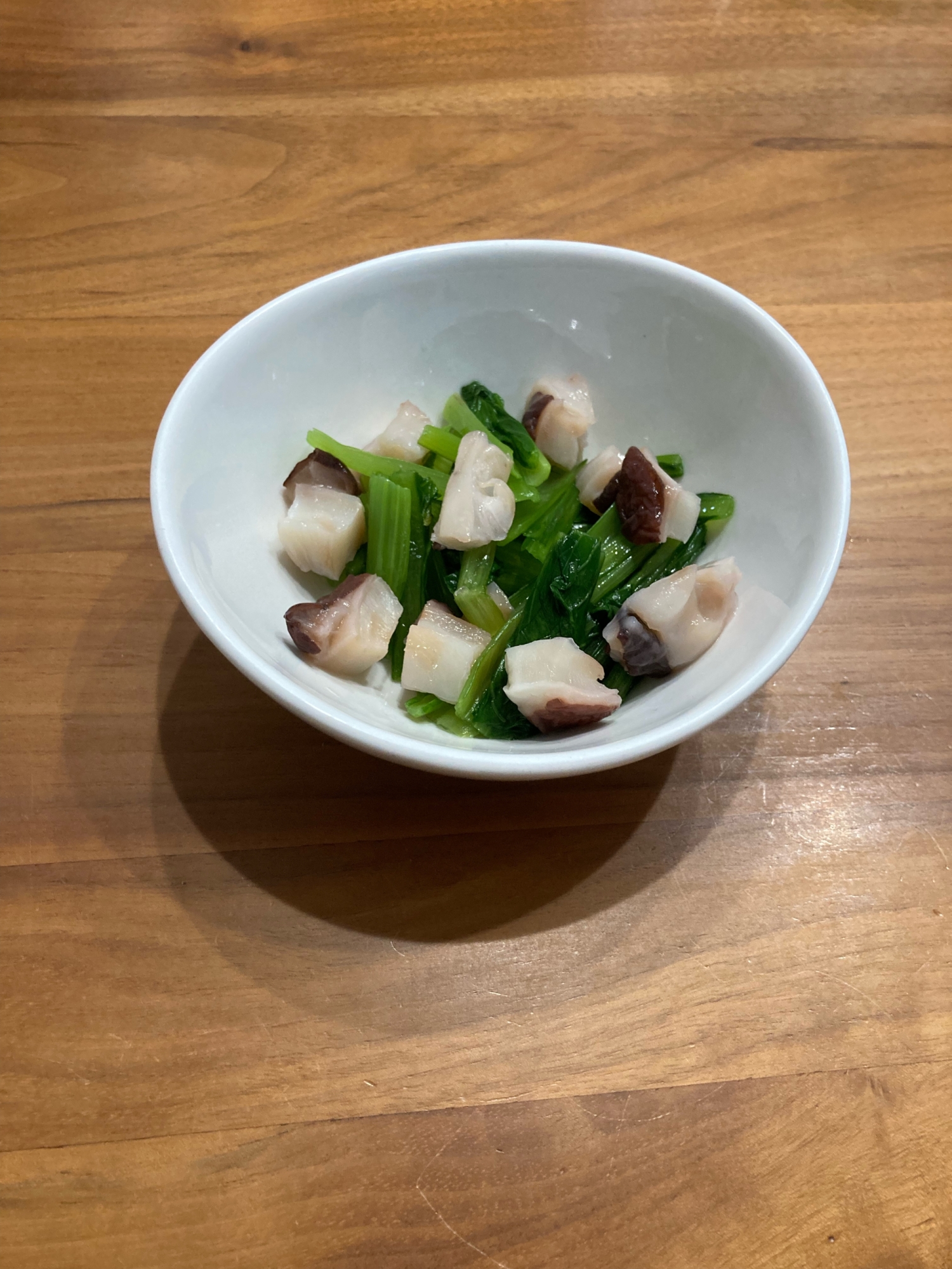 タコとほうれん草の和えもの