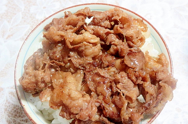 中華風牛丼