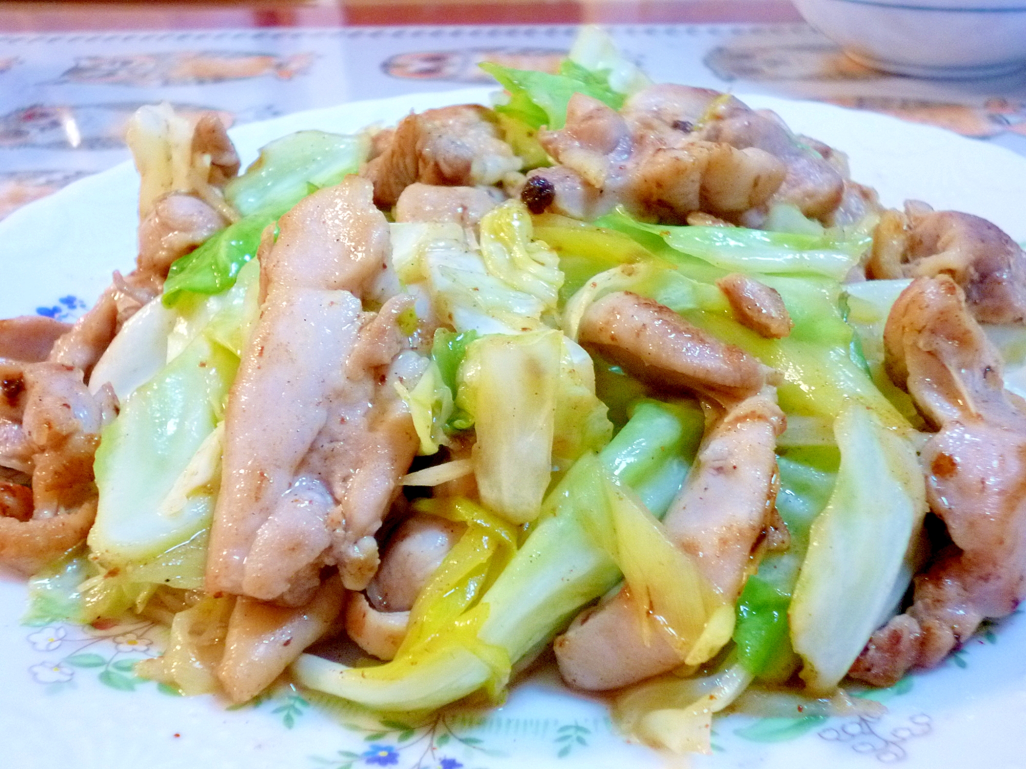 新生姜で味わう★鶏肉とキャベツの炒め物♪