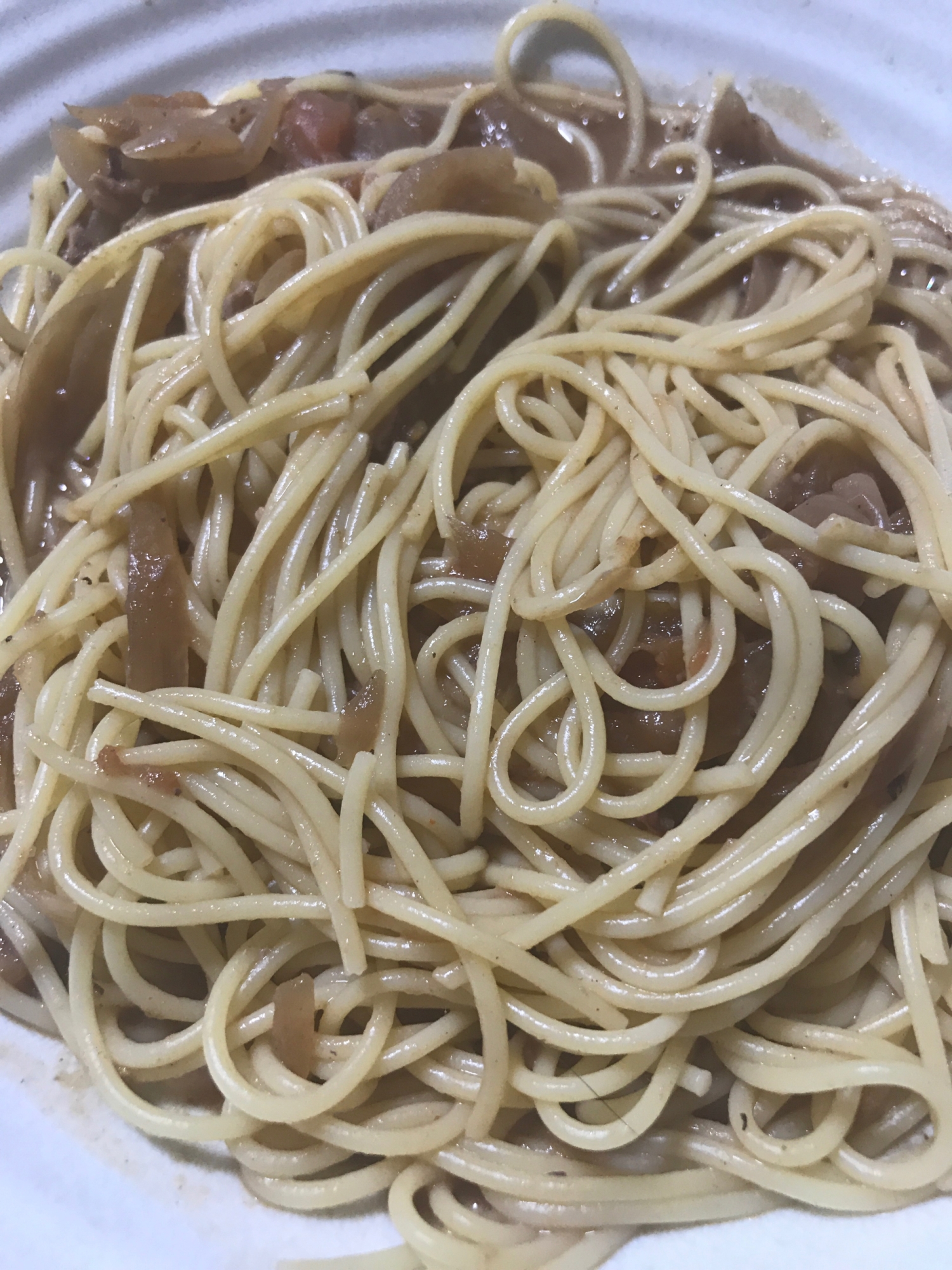 イカのワタで濃厚パスタ