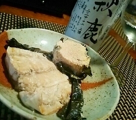 ふきの葉活用法、鰆の蕗の葉蒸し