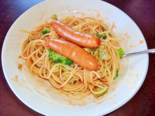 チリトマトパスタ