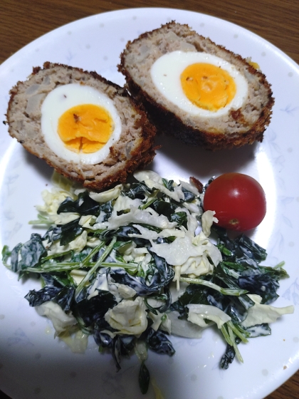 卵のボリュームおかず！スコッチエッグ!!