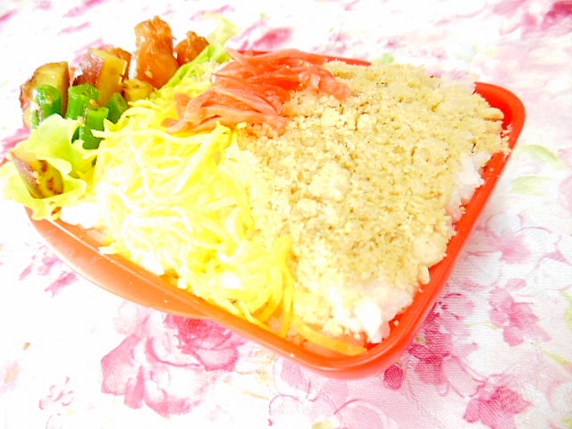 ❤新玉葱ＩＮ❤２色のそぼろ丼弁当❤
