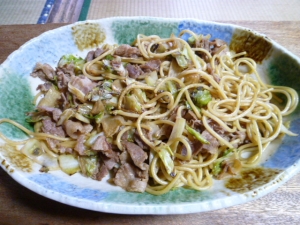 パスタでソース焼きそば