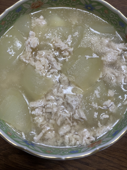 冬瓜（とうがん）の鶏そぼろ煮