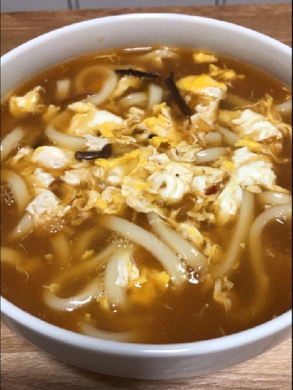 鉄分補給☆ほうれん草の卵とじうどん
