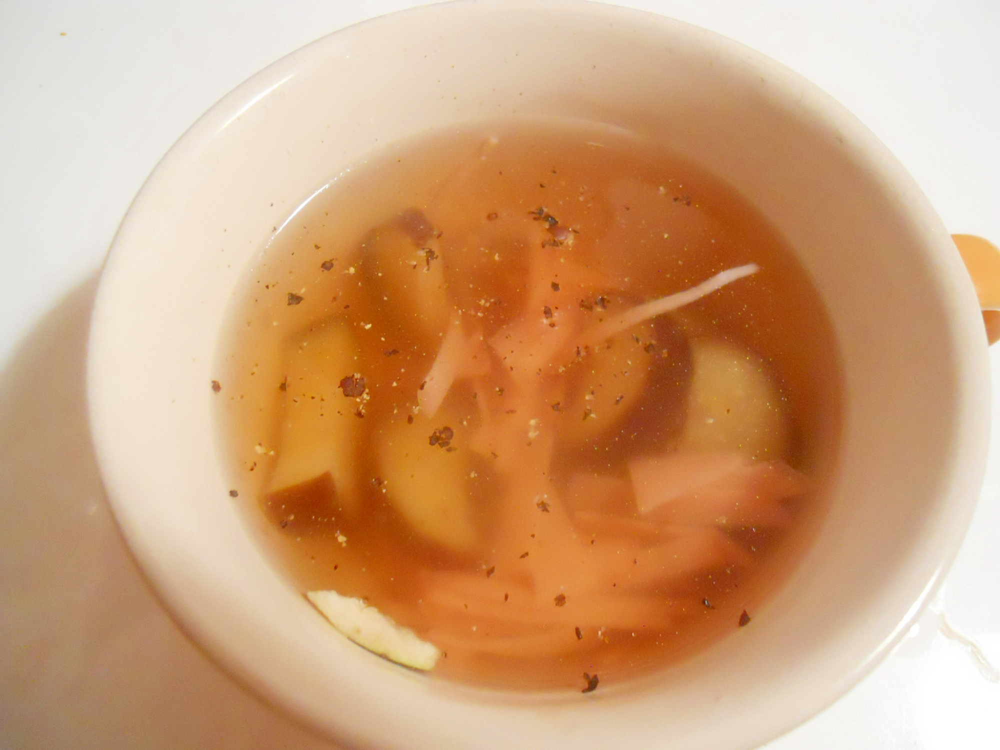 シンプルに 茄子とハムでコンソメスープ レシピ 作り方 By ブ 子 楽天レシピ