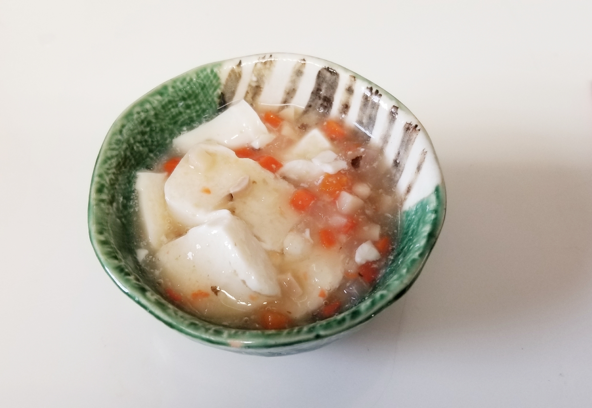 離乳食★人参椎茸のとろみ湯豆腐