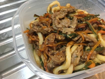 プルコギビーフで☆プルコギ焼きうどん