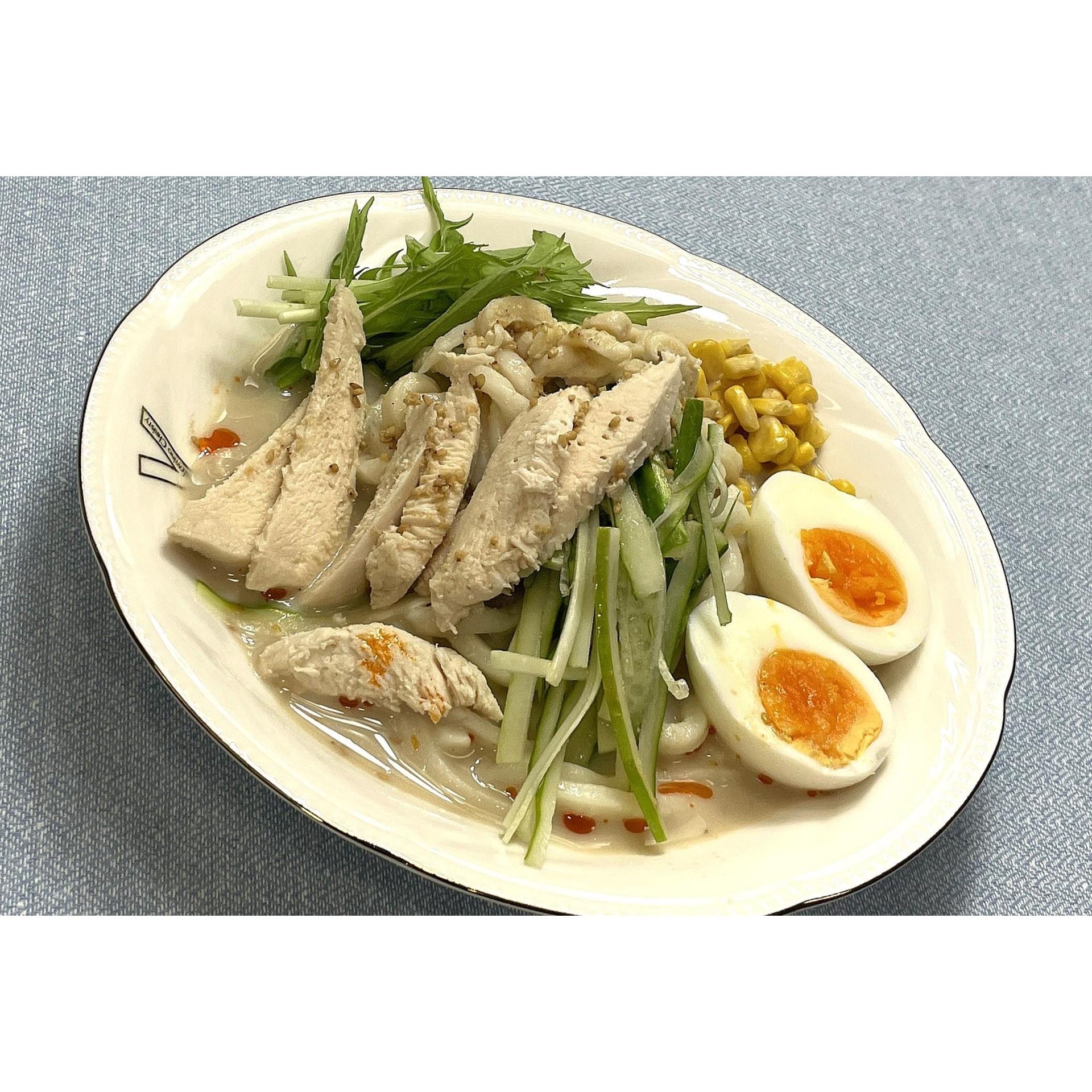 ごま豆乳冷やしうどん★動画あり★