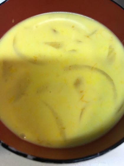 かぼちゃバター牛乳スープ