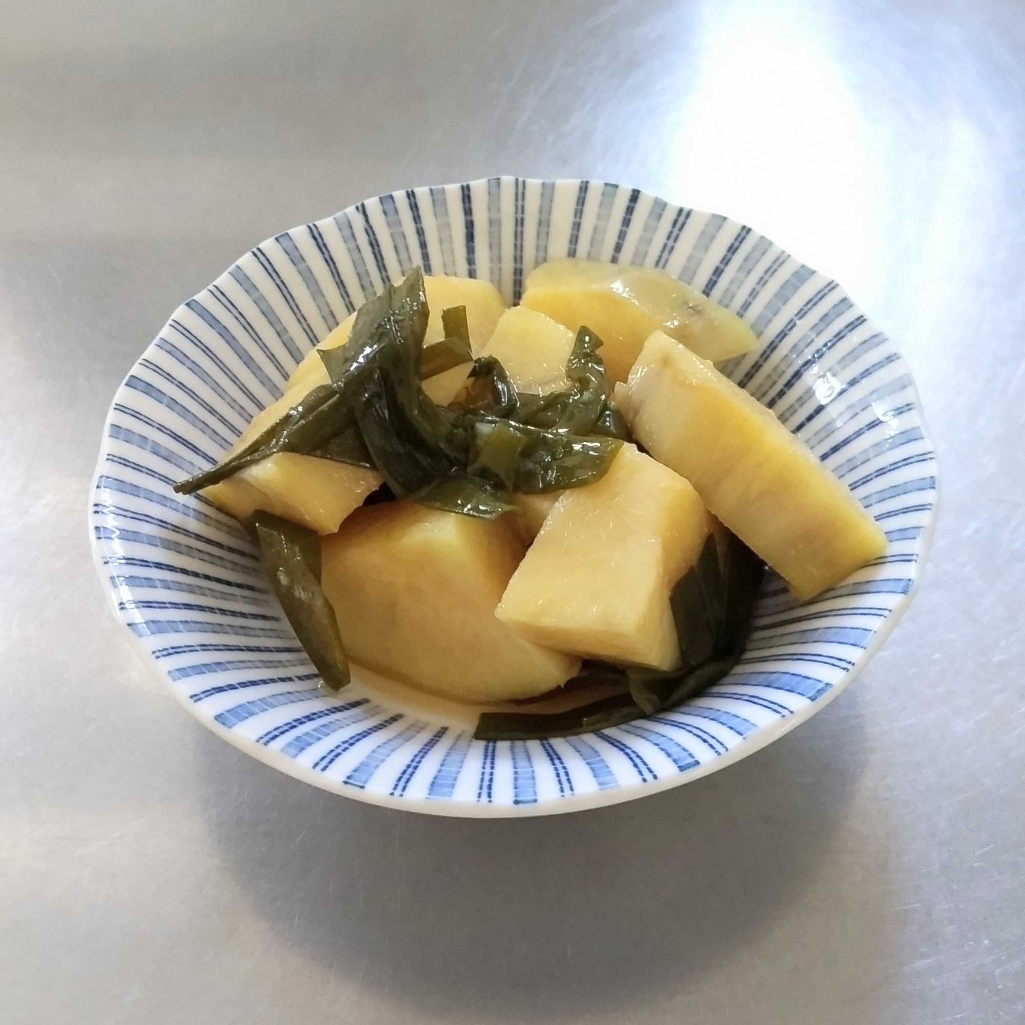 さつまいもとねぎの煮物