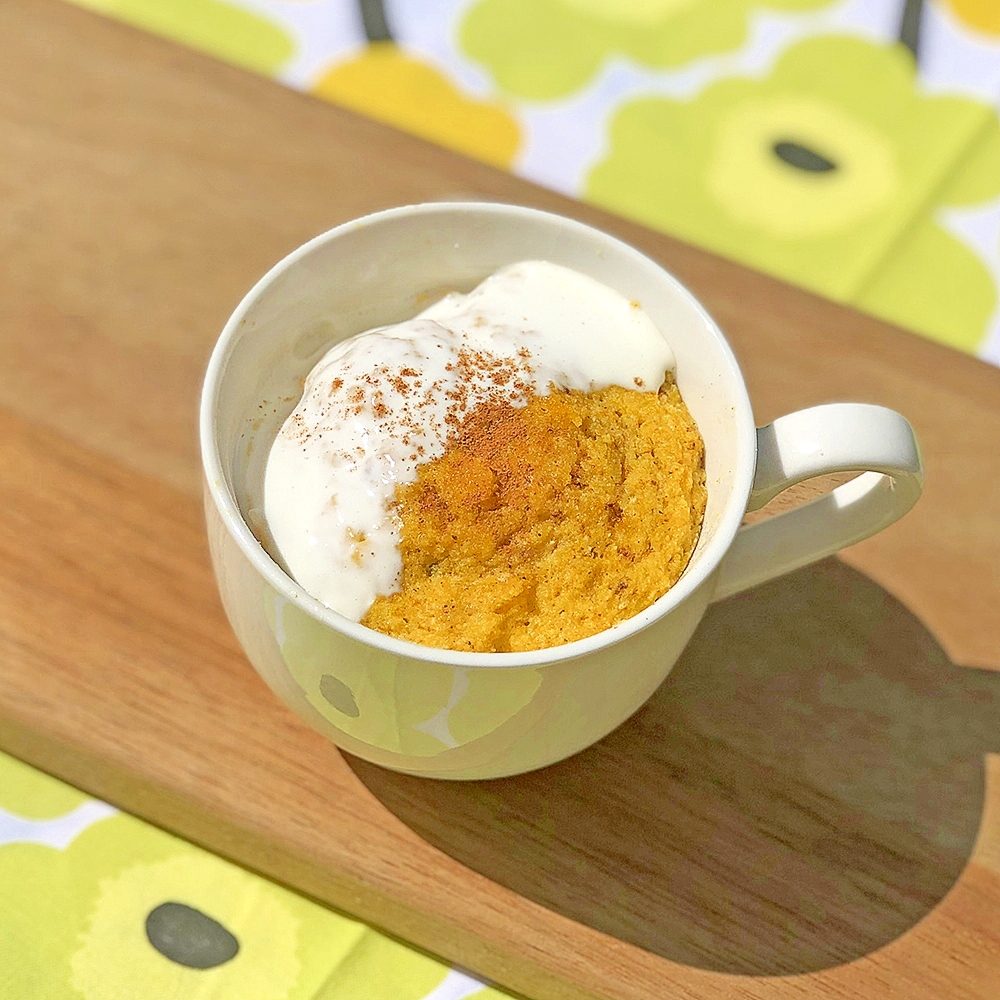 レンチン2分 低糖質かぼちゃ チーズマグケーキ レシピ 作り方 By まりのダイエット食堂 楽天レシピ