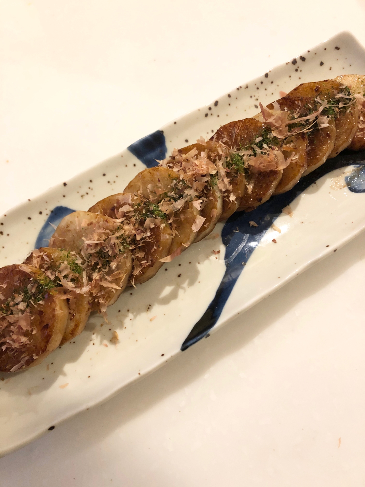 簡単すぎる夕飯!調味料1つで時短!長芋の甘辛焼き♡