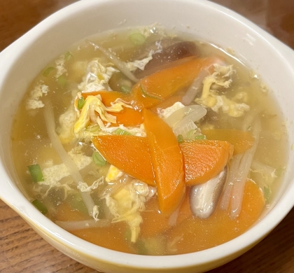 麺つゆかき卵スープ
