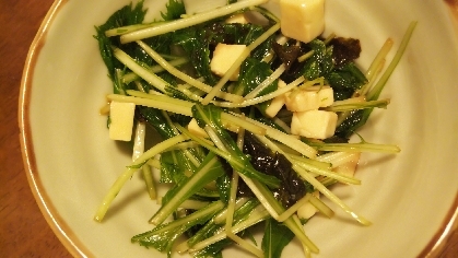 韓国のりとチーズのチョレギサラダ
