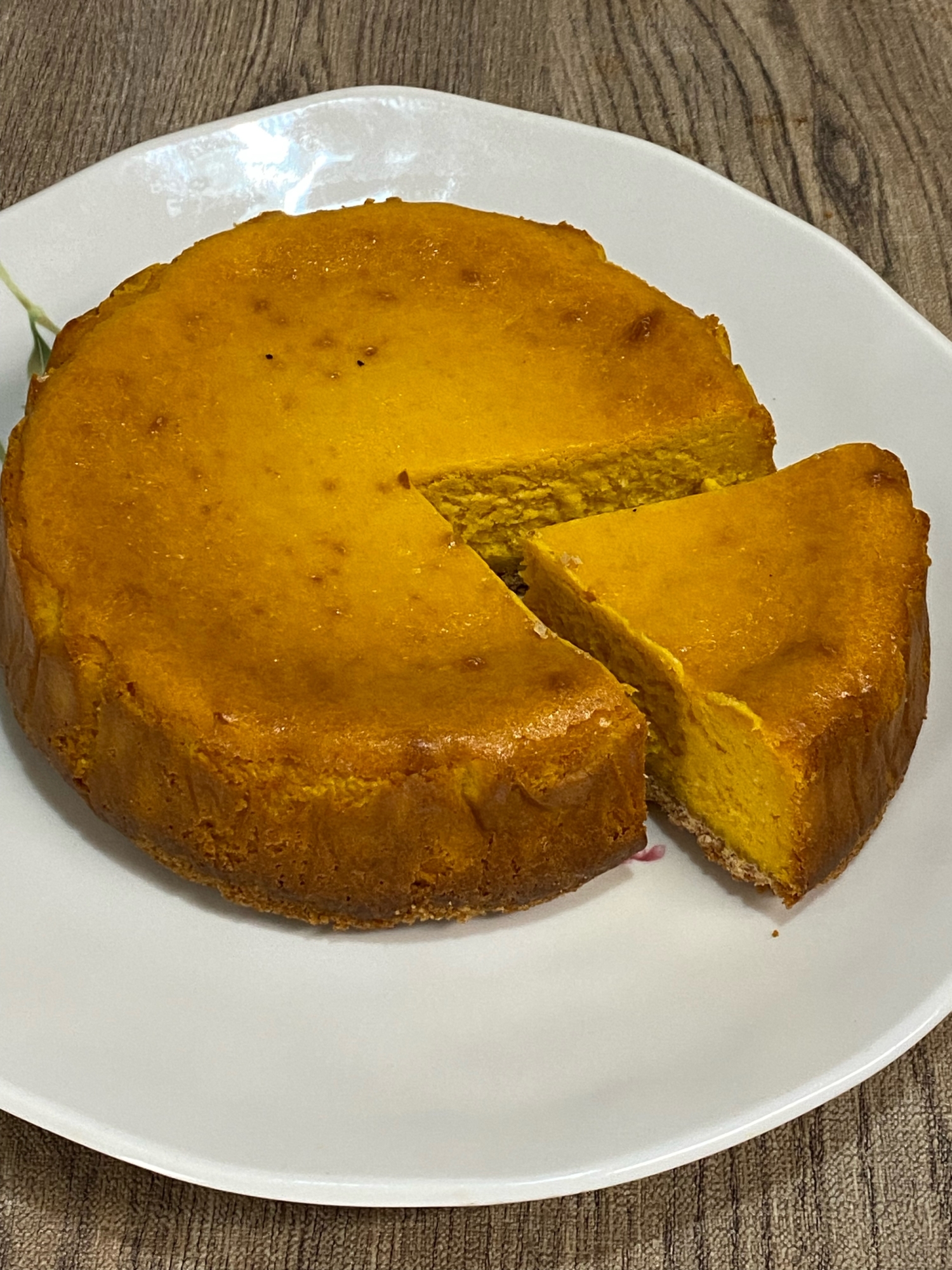 ハロウィンの　かぼちやのチーズケーキ