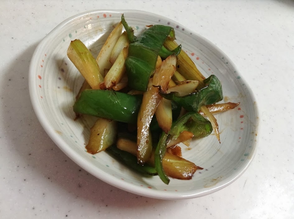 セロリとピーマンのオイスター炒め☆