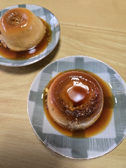 レンジで時短☆マグカップでプリン