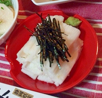 長芋の細切り・わさび醤油☆