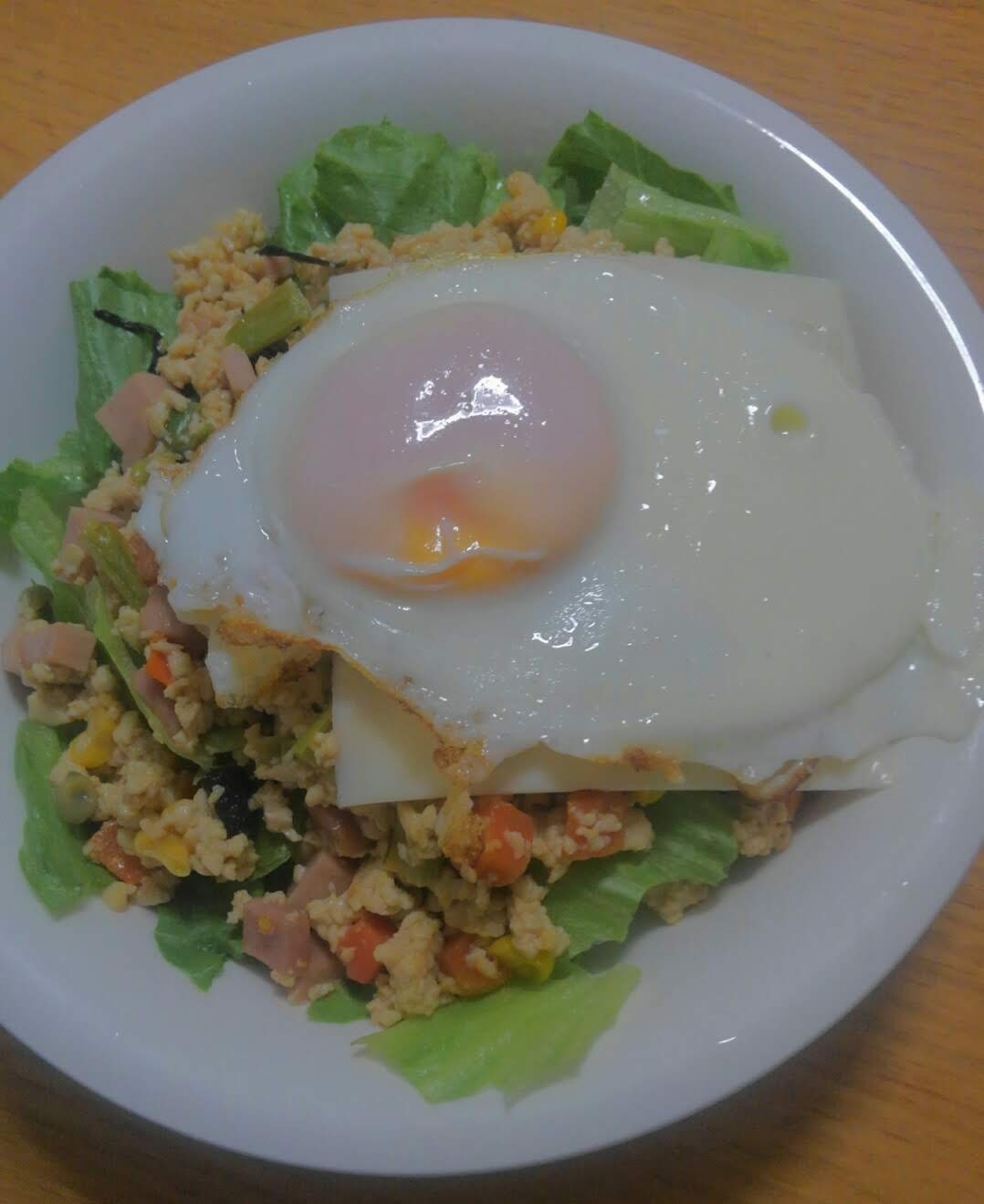 ヘルシー豆腐ロコモコ丼