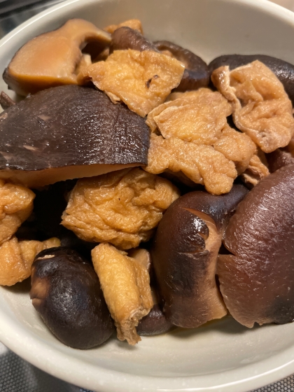 椎茸と油揚げのあまから煮