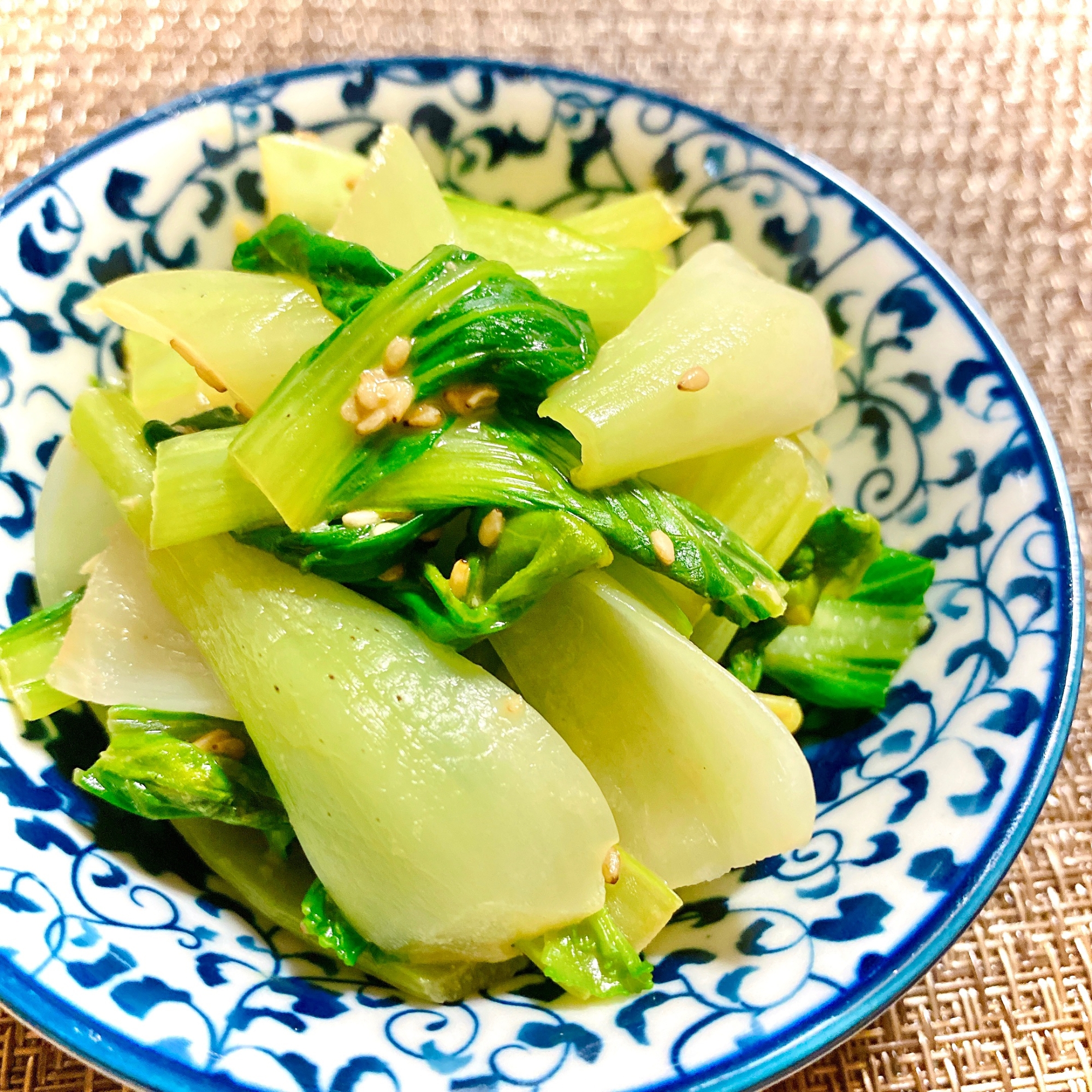 レンジで簡単♪チンゲン菜のからし和え