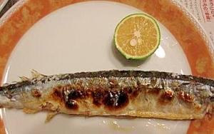 秋刀魚の塩焼けで、すたちかけもの