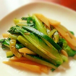 グリーン野菜のアジアン炒め