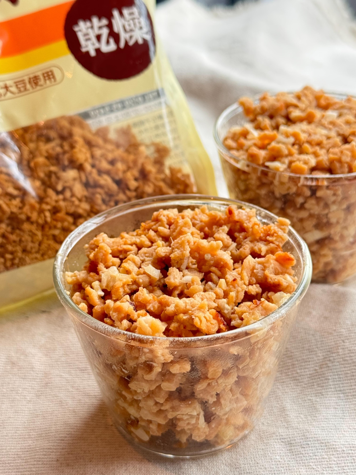 【混ぜて待つだけ】実は超簡単！大豆ミートの肉みそ