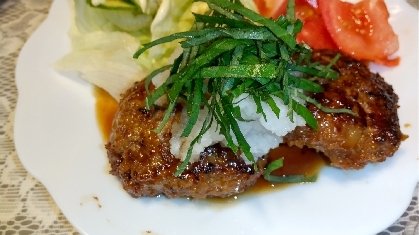 和風ハンバーグ♪　～大根おろし添え～