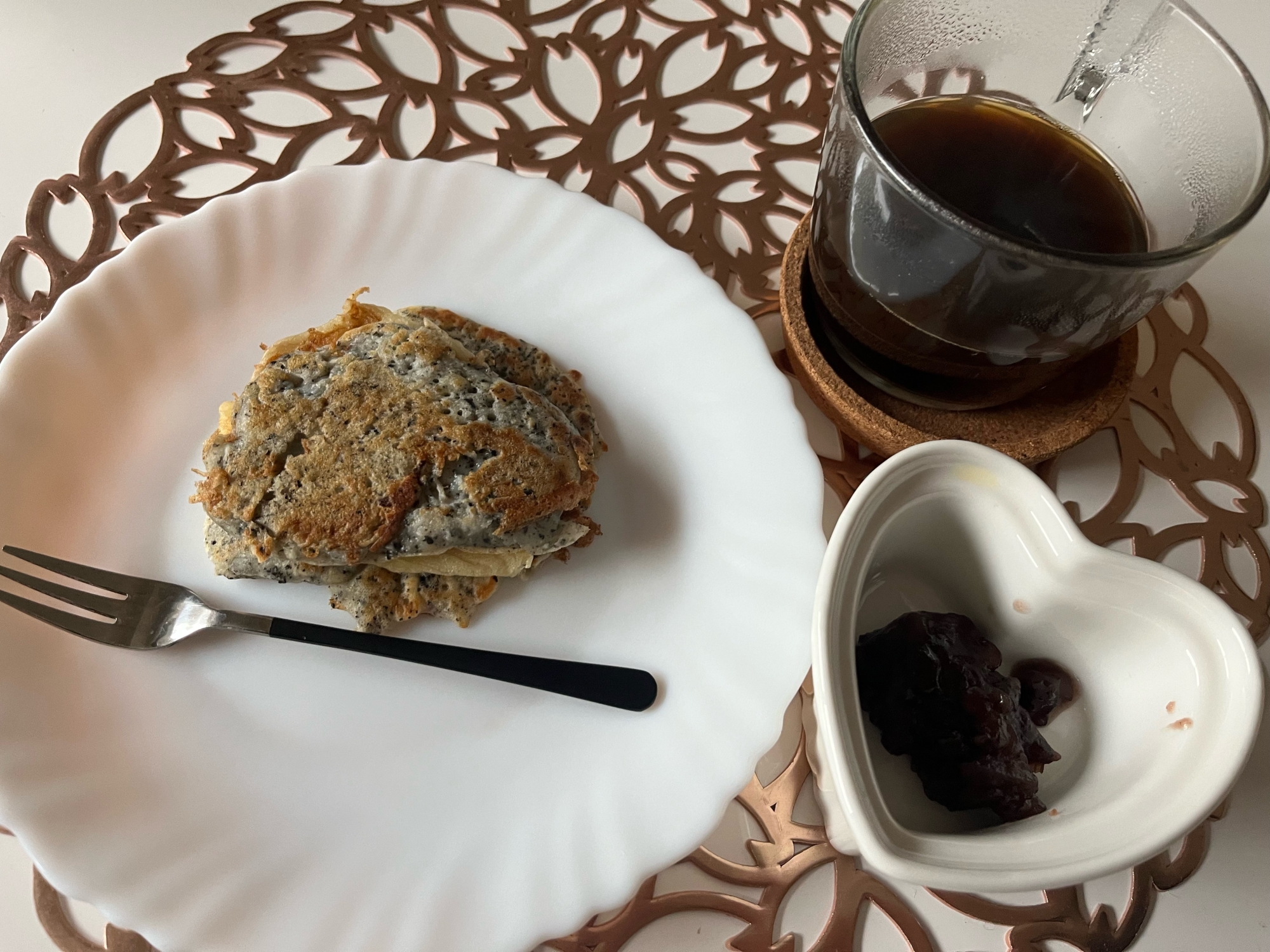卵不使用！粉ミルクでむっちりセサミホットケーキ