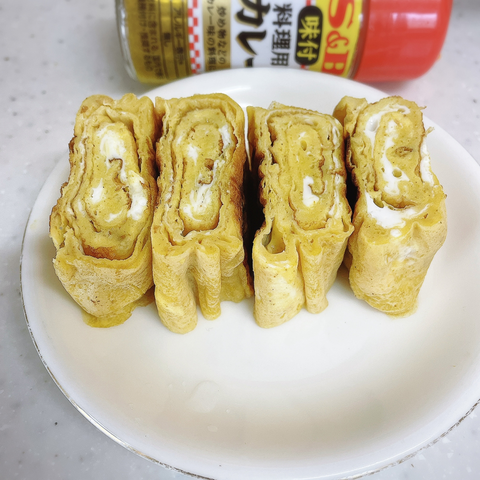 カレー風味の玉子焼き✨✨お弁当に