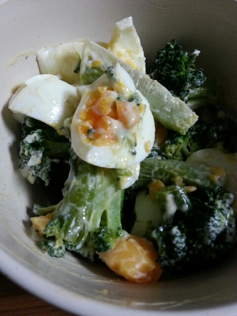 アンチョビ風味 ブロッコリーとゆで卵のサラダ レシピ 作り方 By ドゥルッドゥー 楽天レシピ