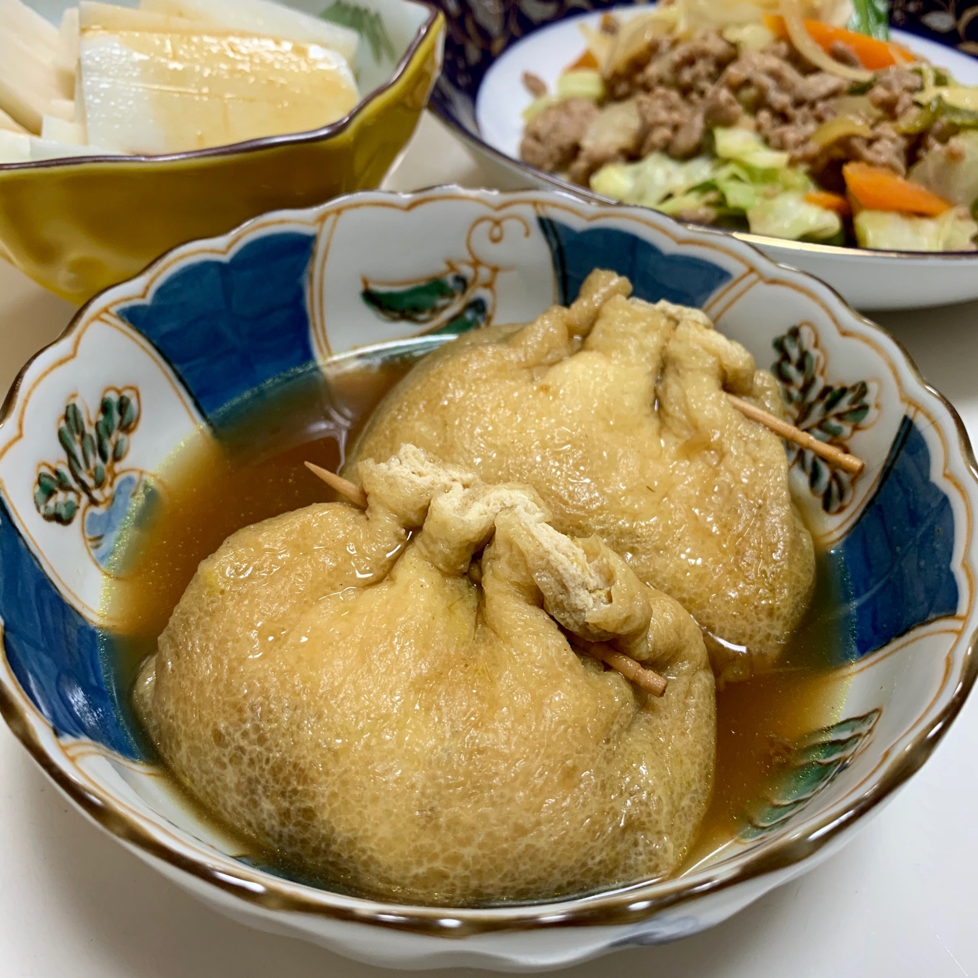 カレーリメイク⭐️カレーもち巾着