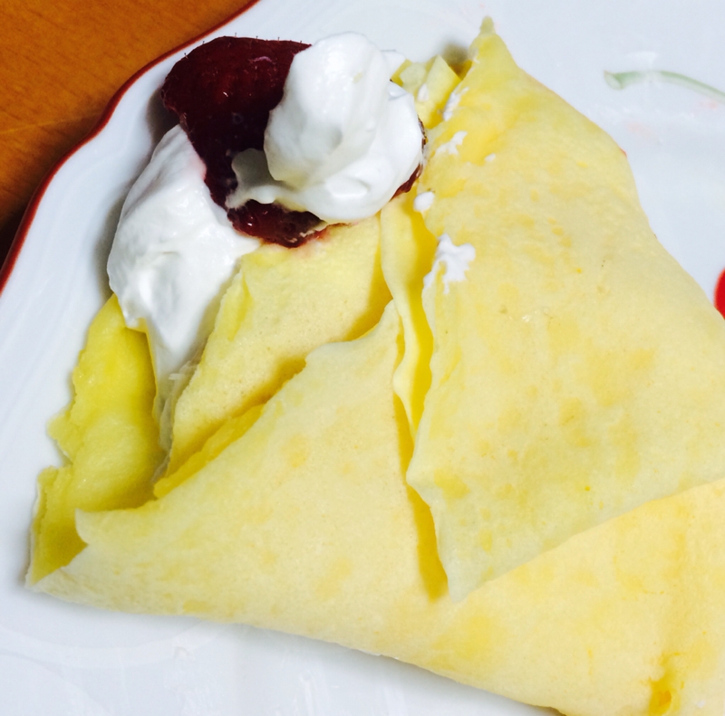 ホットケーキミックスでモチモチクレープ生地☆