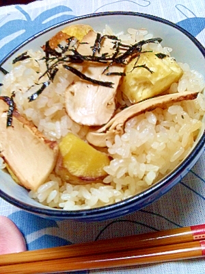 贅沢 秋の定番 松茸入り栗おこわ レシピ 作り方 By Polaris36 楽天レシピ