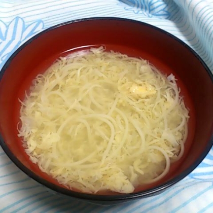 お素麺がおいしい！体も温まるしこれだけでも1食になりますね。夜食にも良さそう。次はたくさん作ります♪