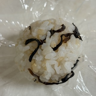 白菜漬けおむすび／偏食幼児手作り朝ご飯