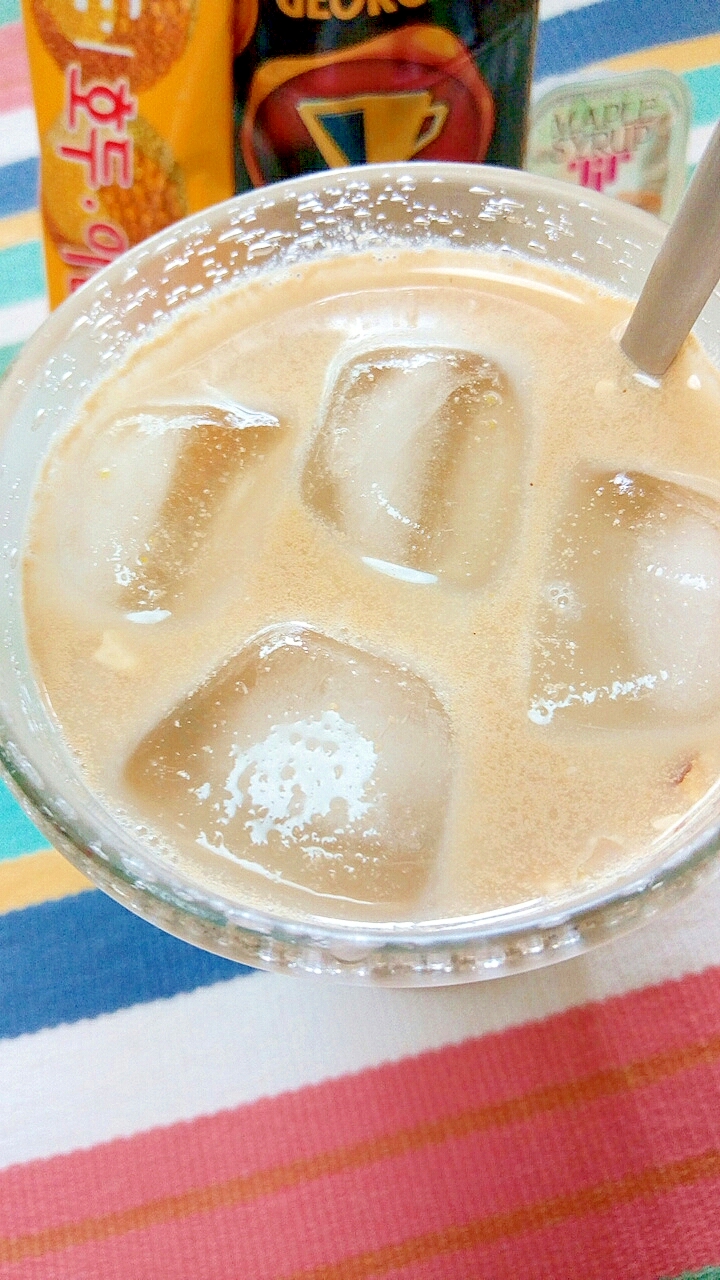 アイス☆五味茶入りメープルパンプキンカフェオレ♪