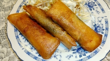 間違いない♡ササミ大葉梅チーズ春巻き