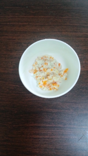 離乳食中期 鶏ささみとミックス野菜の和え物 レシピ 作り方 By ありき １ 楽天レシピ
