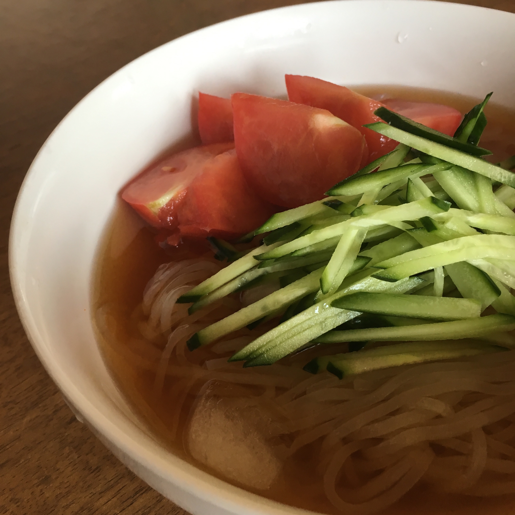 韓国冷麺をあっさり和風つゆで