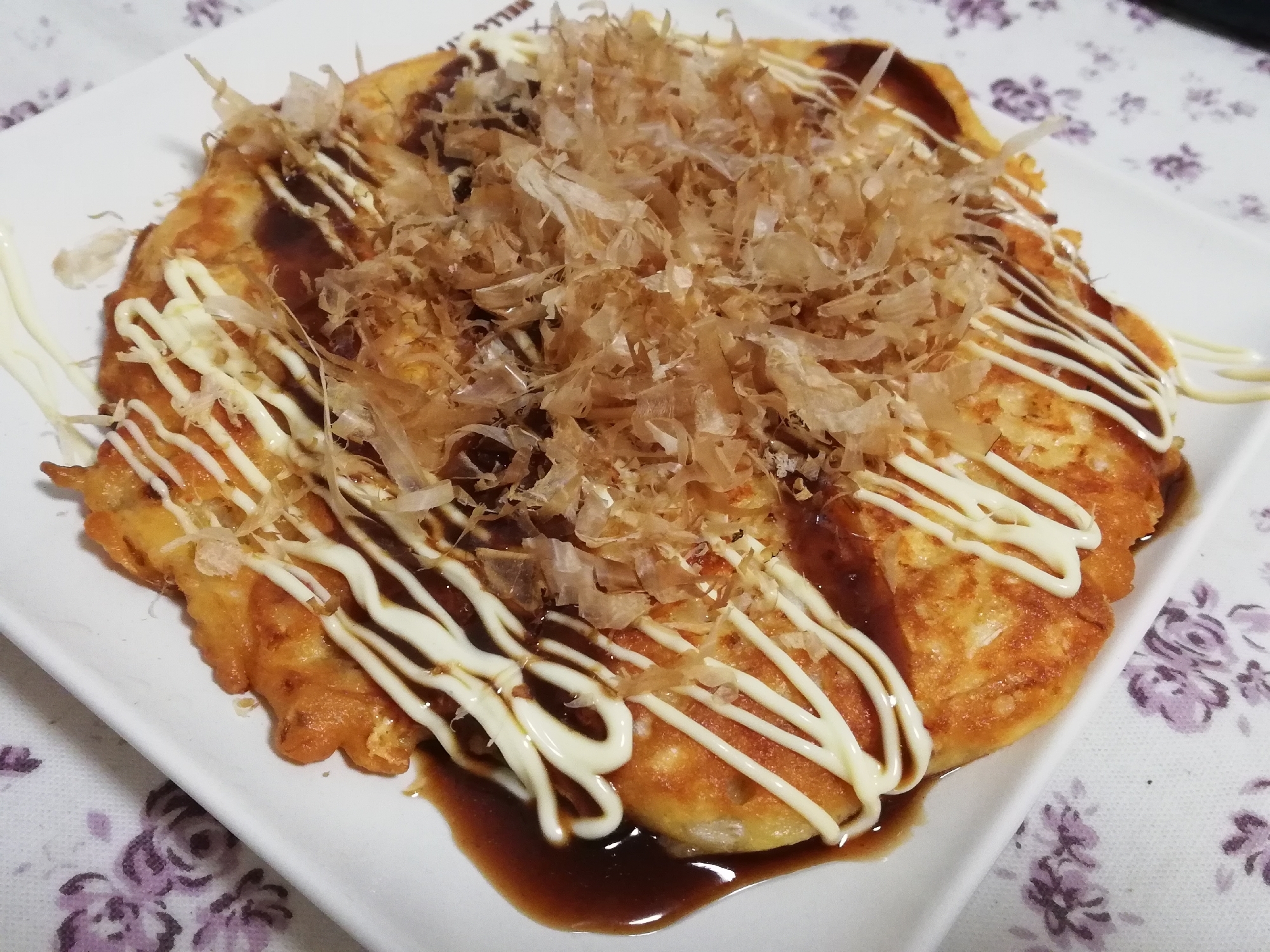 豆腐ともやしで簡単ヘルシー♪糖質オフ節約お好み焼き