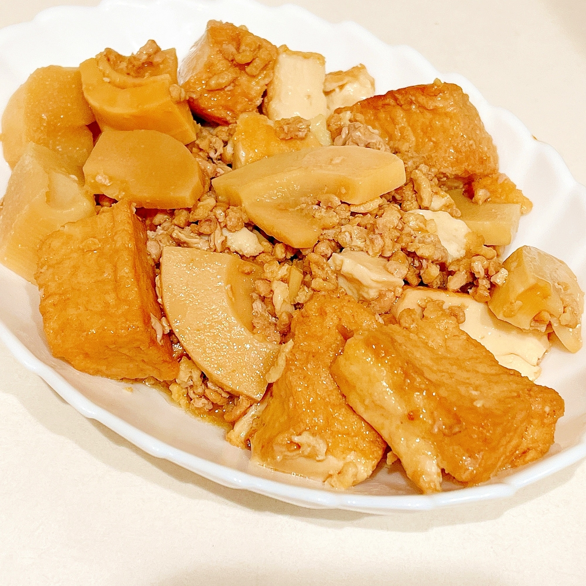 ホットクック☆たけのこと厚揚げのオイスター煮 レシピ・作り方 by