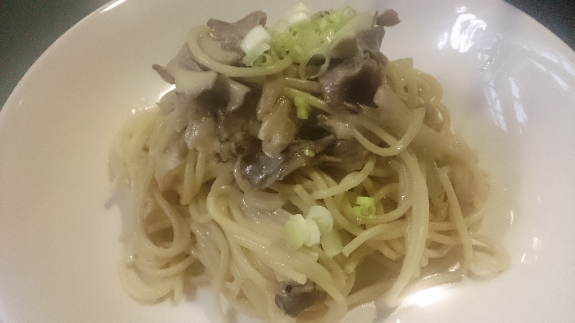 味噌豆乳まいたけパスタ